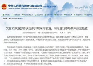 文化和旅游部再出重拳 集中排查網(wǎng)絡(luò)表演平臺和網(wǎng)游產(chǎn)品
